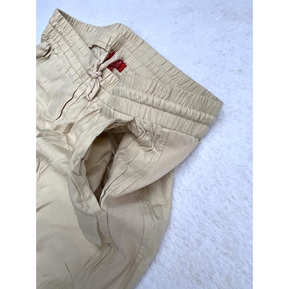 Guess Chic Beige Linen Blend Joggers Size Large 03GB00 W7KD0 NEW WITHOUTOUT TAGS - Picture 9 of 11